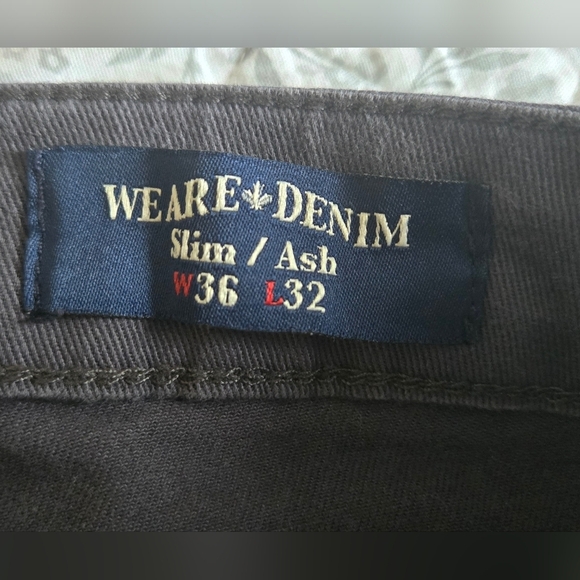 Buffalo Slim Ash Men's Twill Pants in Authentic Charcoal Gray - Picture 8 of 10